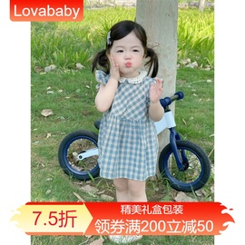 Lovababy女童夏装连衣裙2024洋气时髦儿童背心公主裙礼服夏季