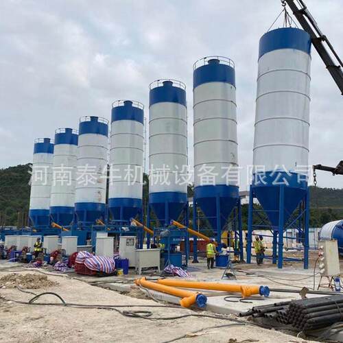 水泥罐仓立式100吨散装水泥罐定制搅拌站100吨水泥储罐