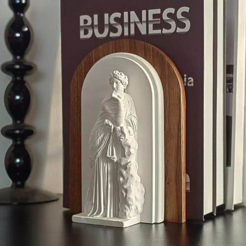 实木书立创意人像书挡法式摆件软装卧室客厅玄关书柜桌面家居饰品