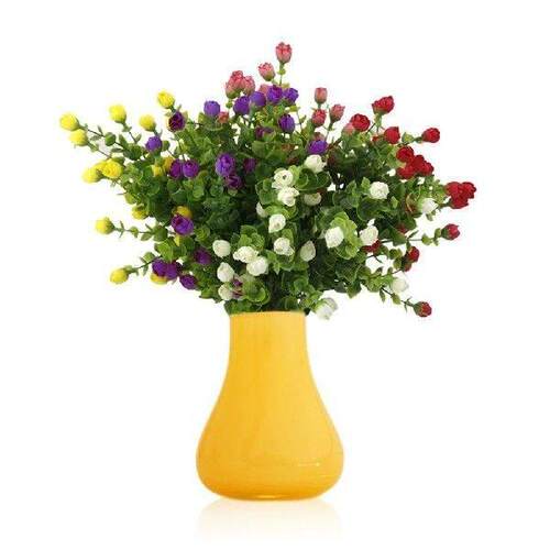 2 Bunches 6 Branches Artificial Eucalyptus Plant Flowers