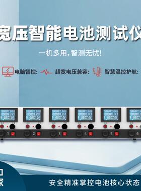 新款得康铅酸锂电通用智能充放电一体均衡分容检测设备6通道SF540
