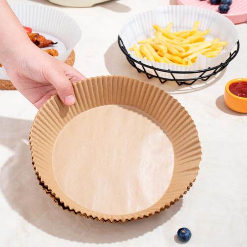 大号空气炸锅0专纸不粘纸用家垫油硅油纸托圆形纸垫食品吸纸烘焙