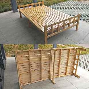 成都单人折ZD-C叠床可收简木易便携式床柏木午休折叠床时临地出工