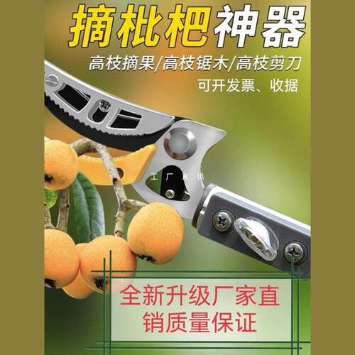 多功能伸缩杆高空摘果剪摘果神器采摘枇杷荔枝龙眼柿子高空修枝剪