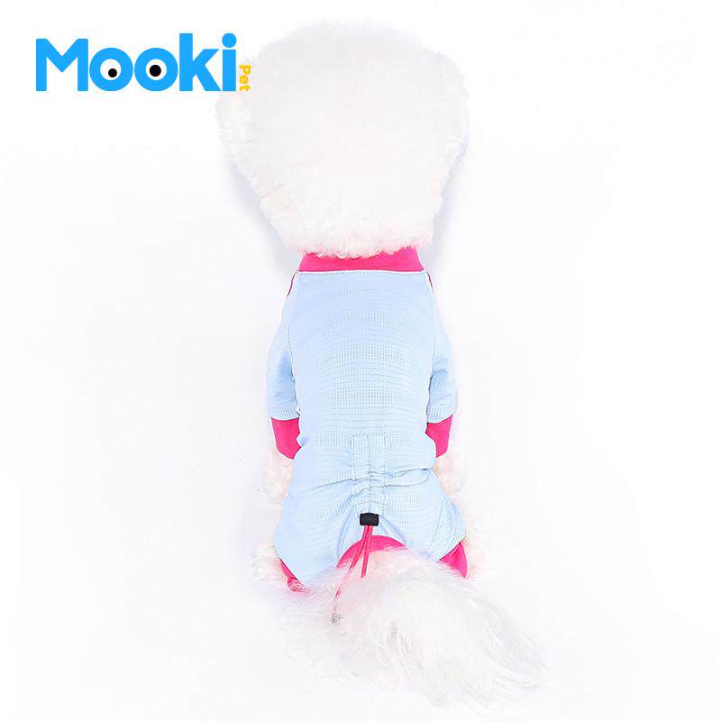 mookipet狗狗四脚衣服批发春夏季薄款比熊雪纳瑞小狗凉凉衣防脏