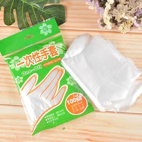 Disposable Food-Grade Thickened PE Gloves for Kitchen, Suita