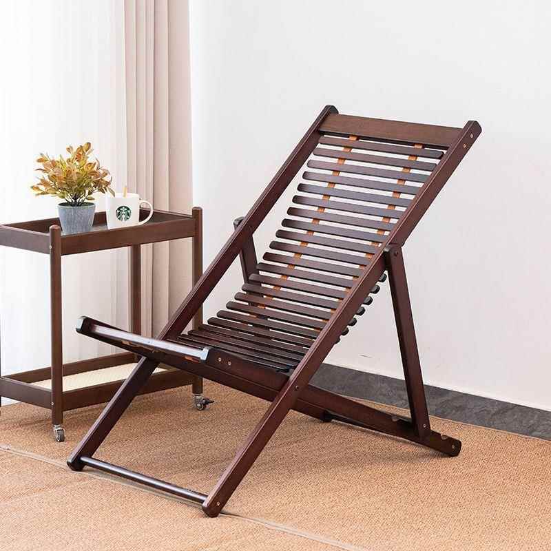 懒人躺椅摇椅午休实木家用阳台休闲凉椅折叠午睡老人靠背椅新款竹