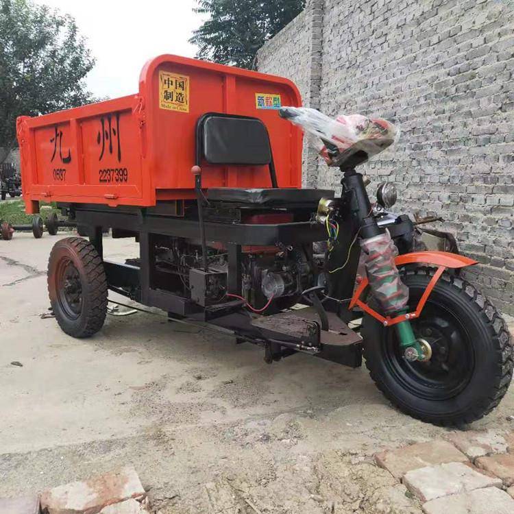 柴油自卸三轮车建筑工地电动三轮车养殖场用载重电动三轮车