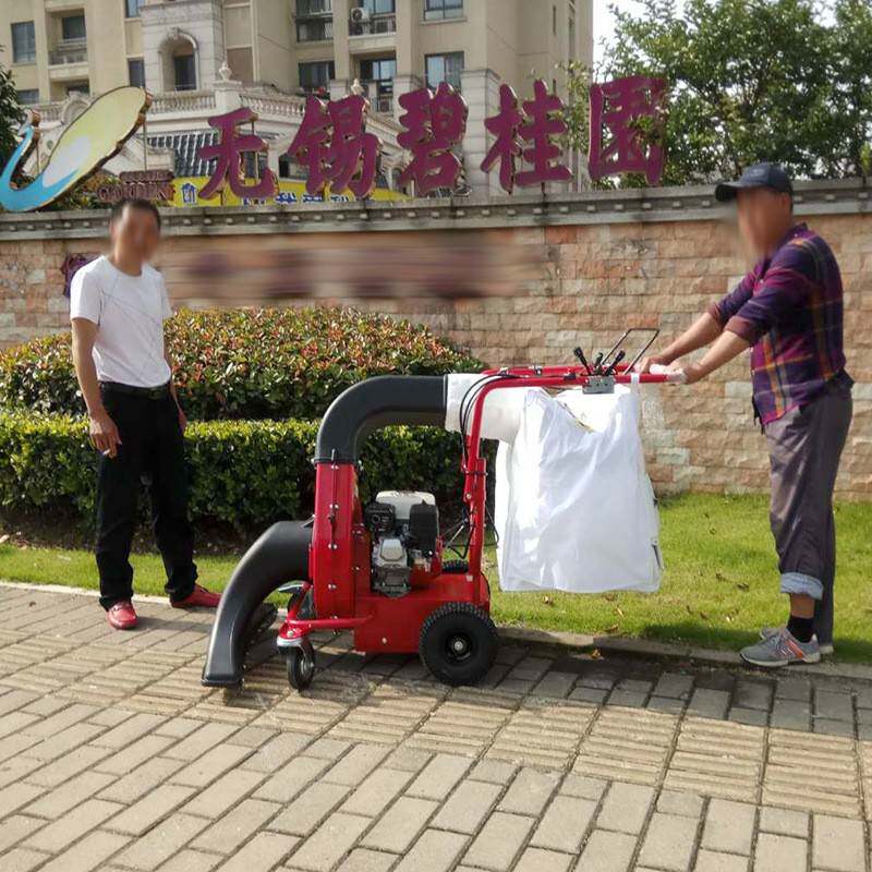 物业保洁草坪绿化带吸尘器汽油动力吸树叶机手推自走燃油式吸尘器