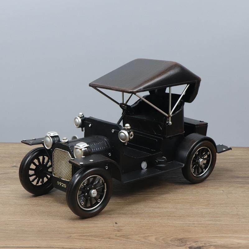 复古怀旧老爷车模型 家居书柜客厅电视柜酒柜摆件 酒吧装饰品摆饰