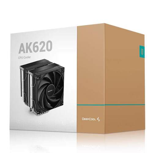 九州风神冰立方AK620/500双塔镀镍铜管12cm风扇静音电脑cpu散热器