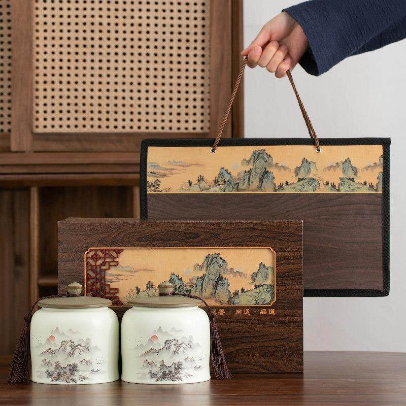 中式高档茶叶罐包装盒空盒礼盒装空礼盒龙井绿茶普洱茶白茶金骏眉,餐饮具,茶叶罐,淘宝优惠券,粉丝福利购,淘宝优惠卷