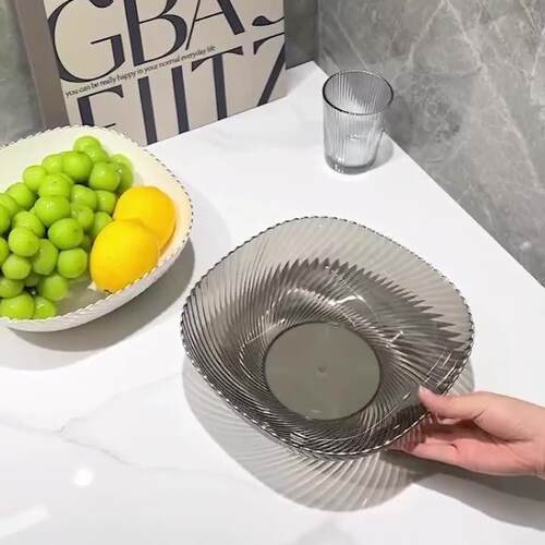 Large Modern Creative Home Crystal Coffee Table Fruit Bowl,