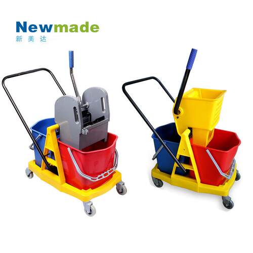 双侧榨水车 侧压双桶车架榨水车 下压双桶塑料架榨水车