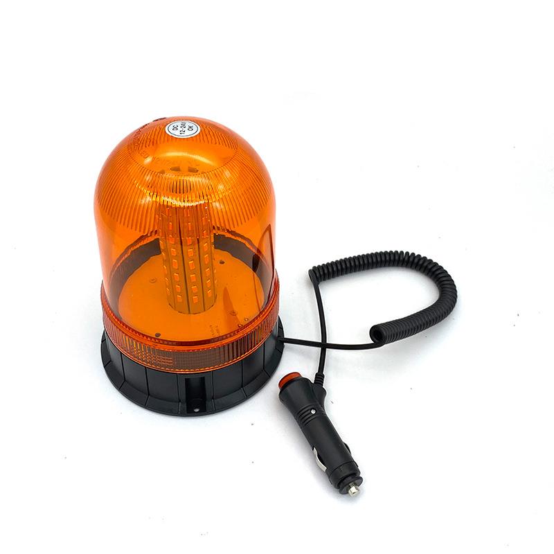 80LED 12-24V 叉车机械频闪灯旋转警示灯工程车爆闪吸顶灯