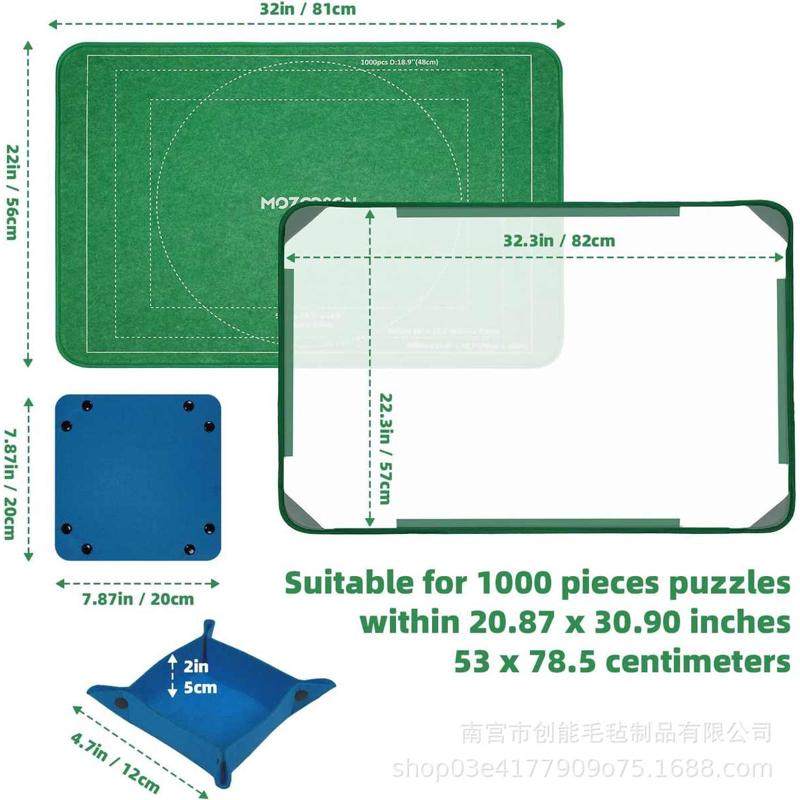 加厚可折叠款拼图毯拼图垫子拼图板分片盒成人拼图支架常规1000片,居家布艺,海绵垫/布料/面料/手工diy,淘宝优惠券,粉丝福利购,淘宝优惠卷