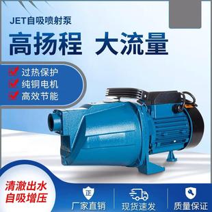 自吸水泵喷射泵家用高扬程压力罐增压泵水塔供水泵井水自吸泵220v