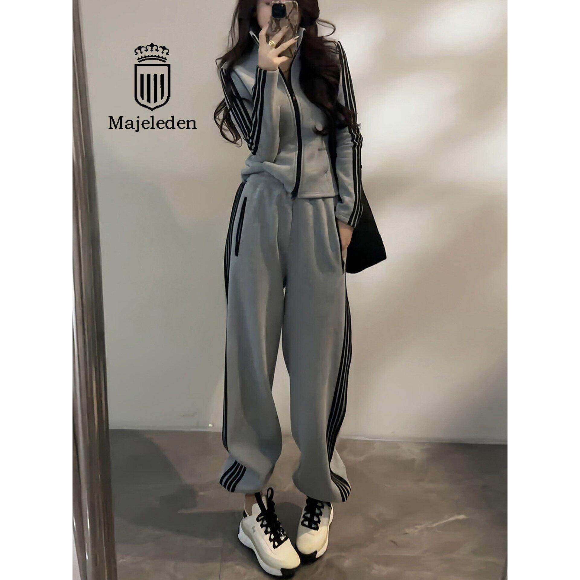 正品2026年春季新款运动套装女韩版显瘦高级感开衫卫衣卫裤两件套