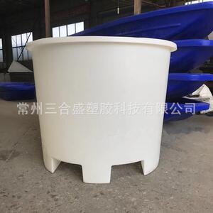 食品级腌制桶500L泡菜用0.5吨周转桶带叉车孔塑料圆桶使用方便