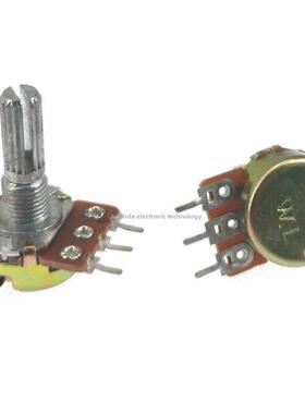WH148单联双联功放电位器可调 B1K 10K 20K 50K 100K 柄长15/20MM