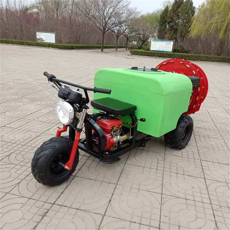 自走式小型大棚打药机汽油手扶高压喷雾器农用多宽幅喷药机