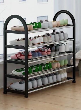简易鞋架子用门口金属鞋架多功能宿舍多层防尘组合收纳神器鞋柜