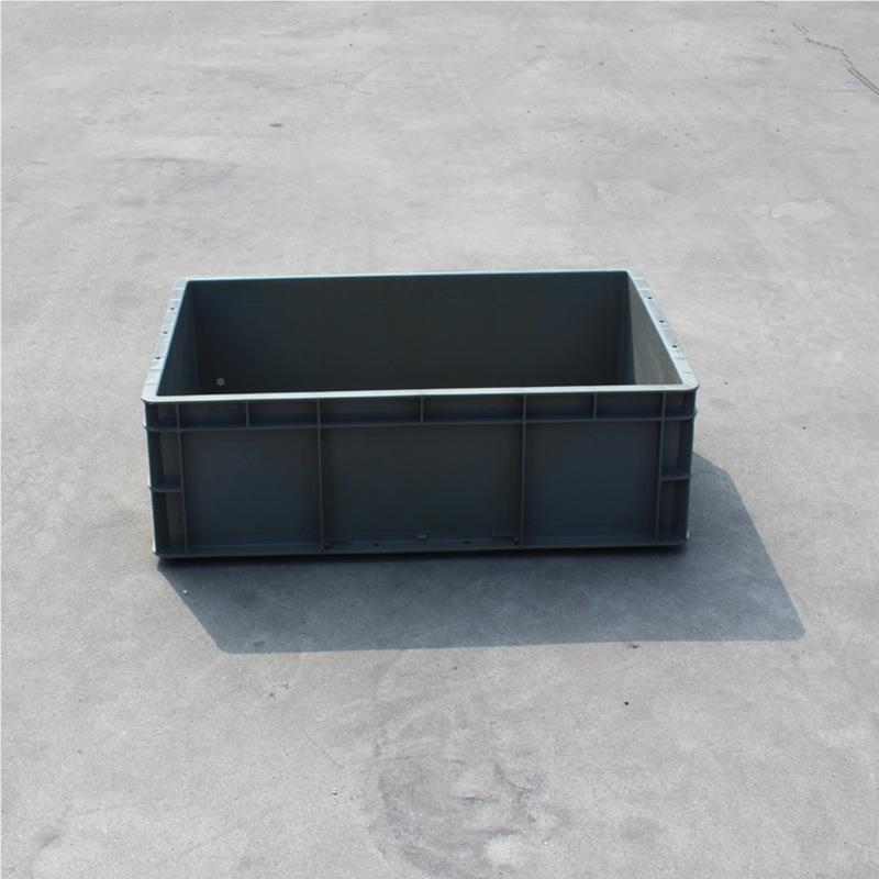 EU461料特大号加厚周转箱 塑料物料盒 6摔灰色塑箱耐厂家
