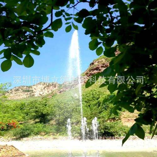 游乐场景区公园呐喊打卡扫码声控互动感应牛角高喊喷泉户外网红