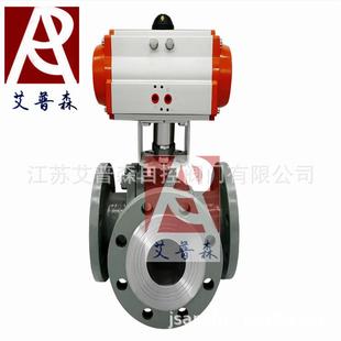 气动三通球阀 T型气动三通球阀Q645F L型气动三通球阀Q644F