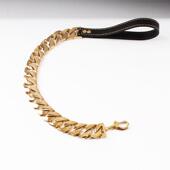 eba001y亚马逊钛不锈钢宠物狗链宠铸造粗引款 狗钢狗牵引链物牵链