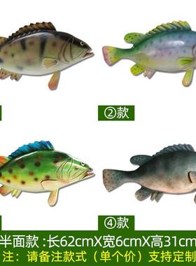 热仿真鱼类xyx-yl件海洋生物模型海洋馆海鲜销店装饰品挂室内玄关