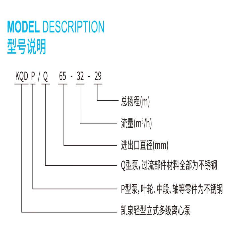 上海泉KAL773982QD0系列第凯三代轻型立式多级离心泵不锈4钢冲压