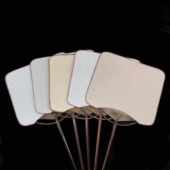 中国风古典宣纸竹蒲扇长柄团扇烫金空白手工团扇圆扇书法绘画扇