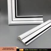 轻豪华现代Pvc装 客厅电视背景边框画框平底底腰线套 饰线欧式