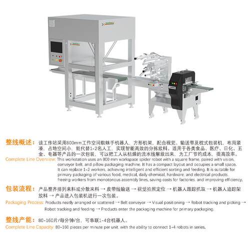 WS-800智能分拣机器人节省人力高精度自动化设备可串联多台机器人