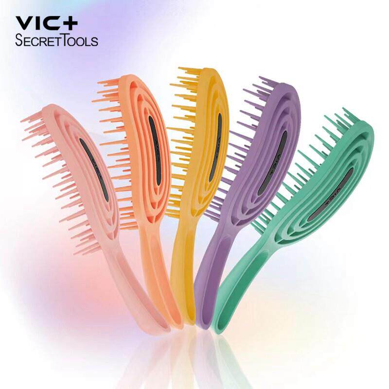 VIC+新品Q3软软梳接发梳子网红款长发梳家用打理便携随身防打结梳