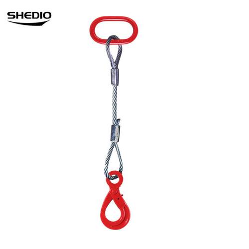 无油长锌压制钢丝绳索具厂家直销 镀重插编起吊具 度可选