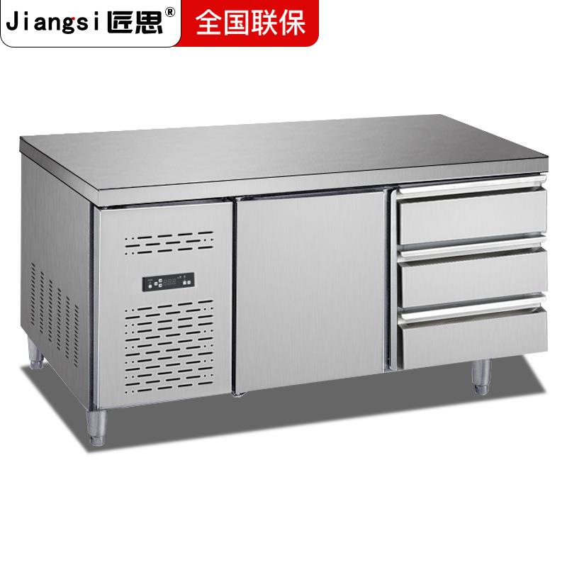 思抽屉匠式冷藏风冷工作台厨用房商冰箱不59锈钢抽屉冰柜平台雪柜
