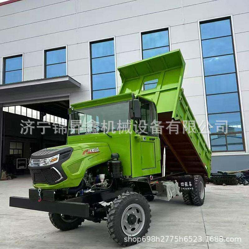 工地矿用柴油四轮翻斗车农用液压自卸斗式铲车四不像四轮车