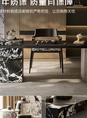 意式极F989M9J5简岩板茶客厅家具茶台一用整套202茶5新款轻桌奢感