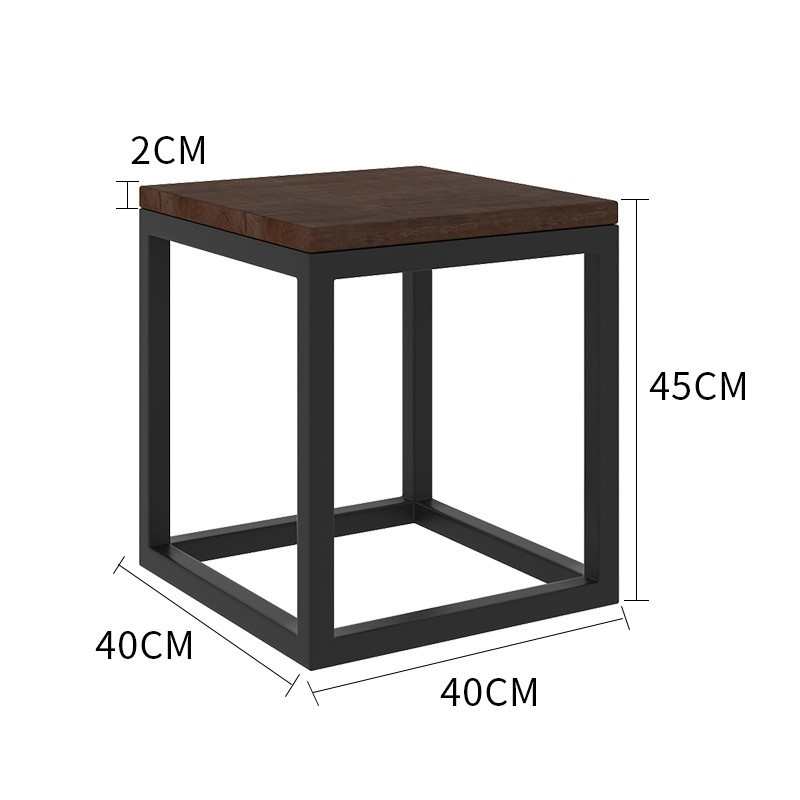 北欧休闲茶桌椅组合简约现代书桌中式茶室长方形铁艺实木家用餐桌