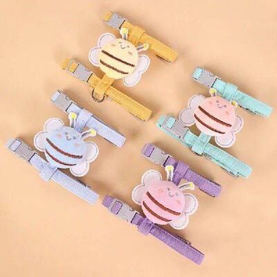 Cat Harness & Leash Set, Cats Escape Proof - Cute Bee Plaid