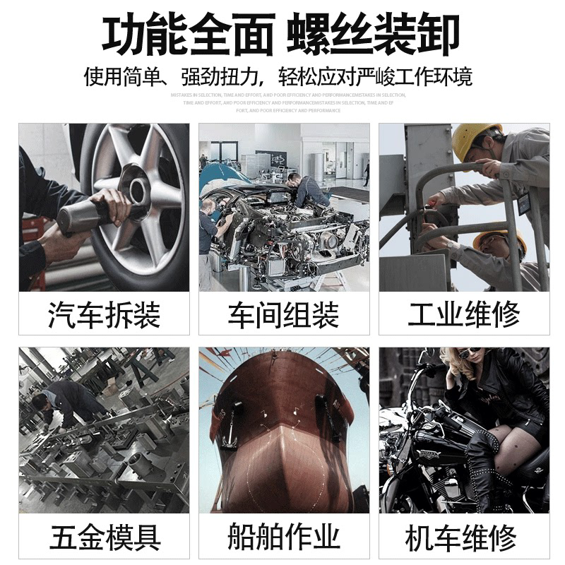 ULEMA风炮1/2寸气动扳手大扭力冲击小风炮机工业级强力气动工具