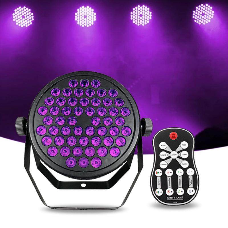 54颗UV紫光帕灯led彩灯声控遥控婚庆演出设备光束染色氛围舞台灯