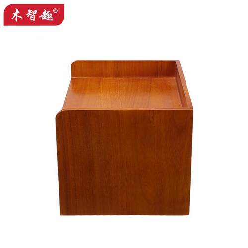木制收纳盒木质多层办公桌面收纳盒文件盒置物架多用途整理盒
