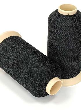 黑色反光织线厂家幻彩光绣花线针绳带XC反反双光纱线高亮面反光