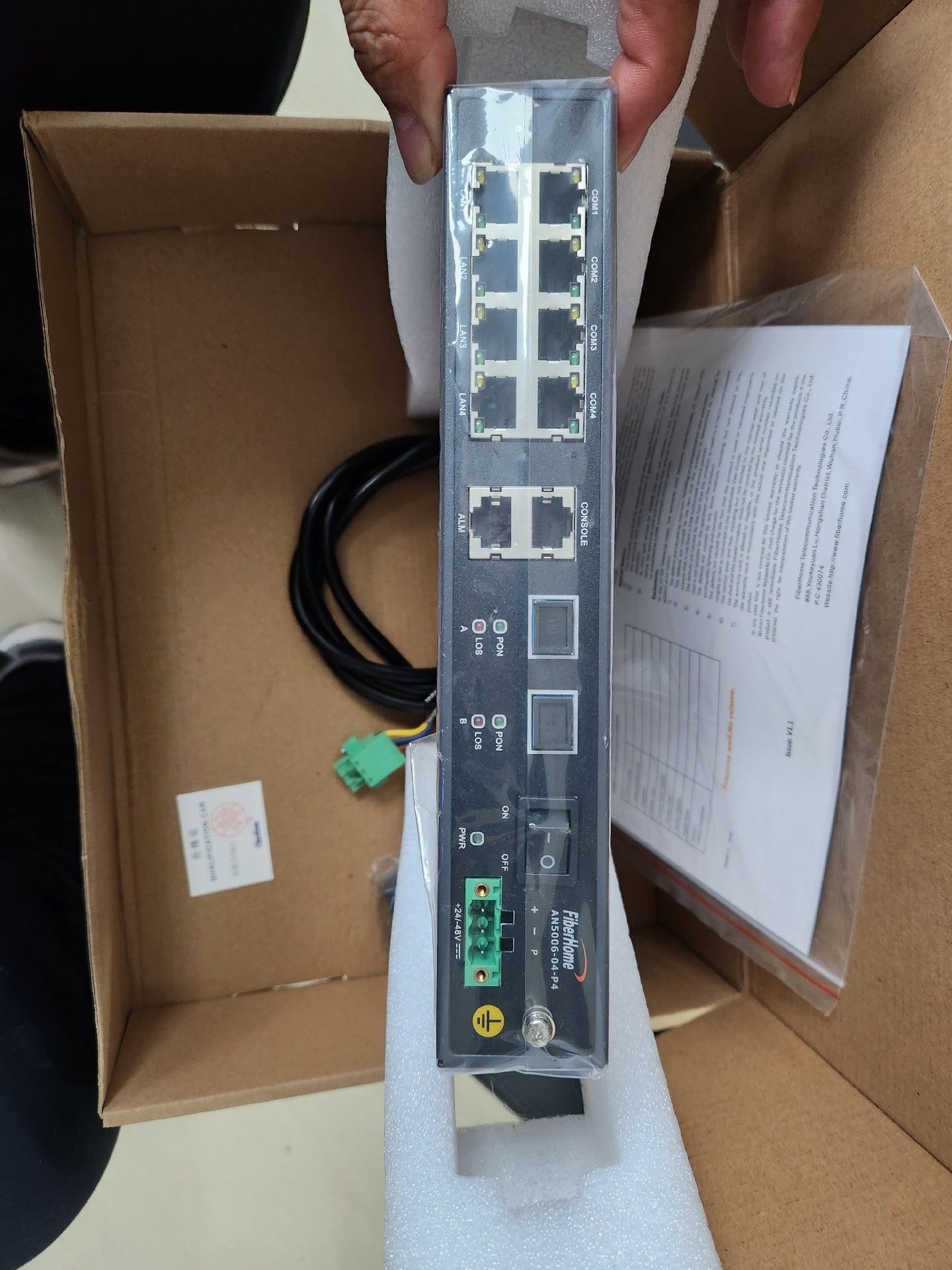 烽火AN5006-04-P4 DC 直流工业级电力ONU 全