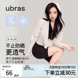 虞书欣同款ubras防晒衣服，女速干连帽外套，女春秋宽松上衣