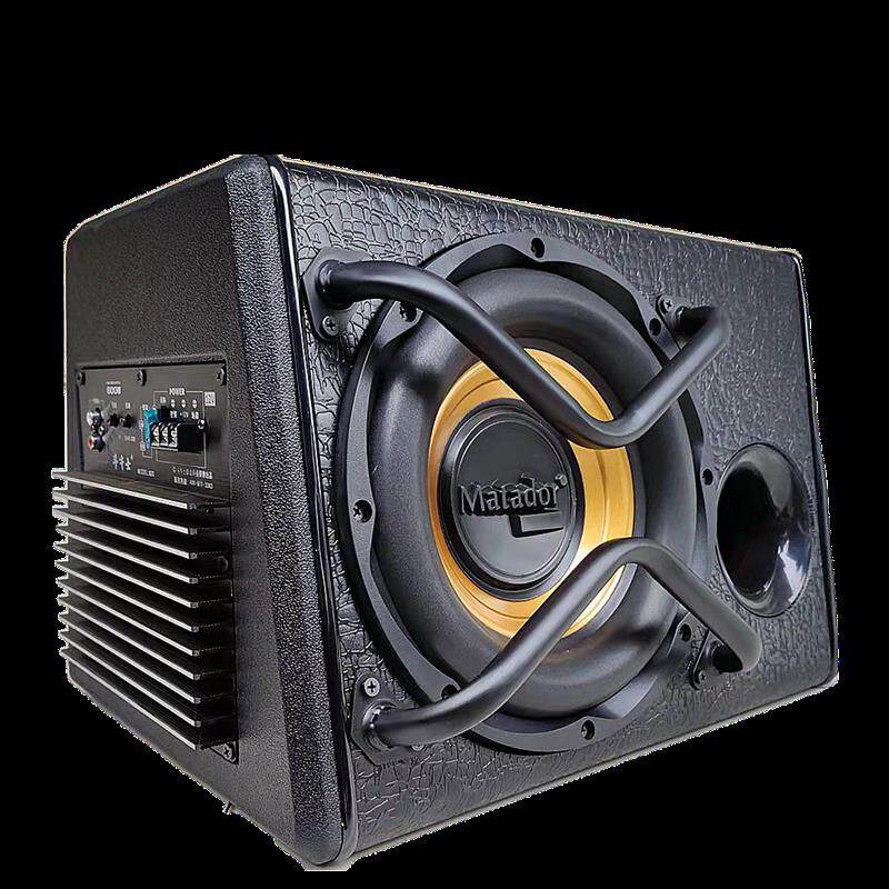 汽车低音炮10寸12V超重低音炮24v600w车载有源大功率低音炮改装炮