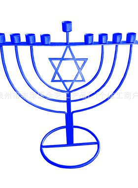 JY2024年光明节烛台以色列犹太人烛台HanukkahMenorah烛台